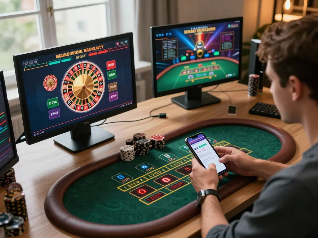 Engaging in a live casino game with 23 win strategy in a comfortable home setting