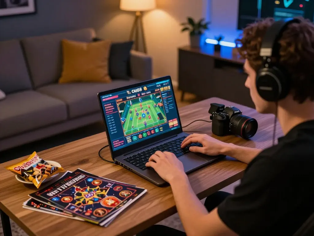 Engaging gameplay at cm88 online casino with a user focused on strategy and analysis.