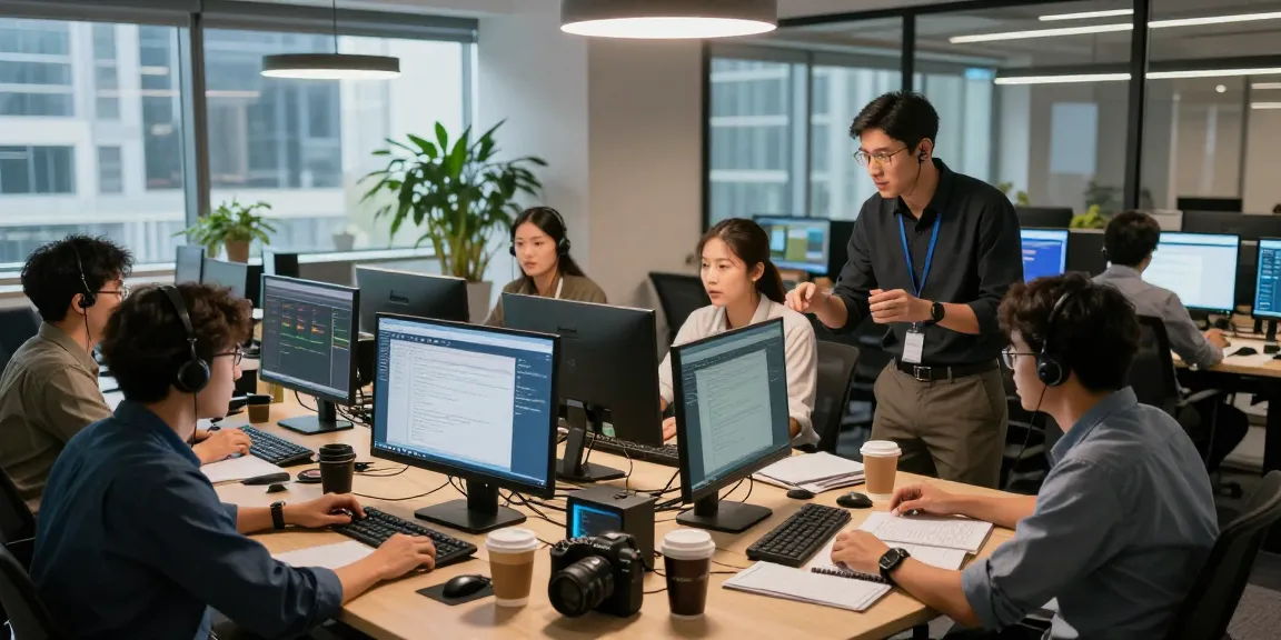 What is the best IT support company in London? Team of professionals collaborating in a modern office for effective IT solutions.