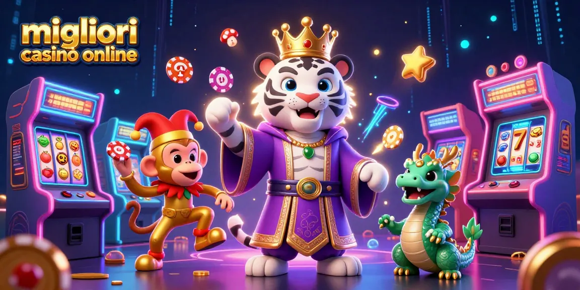 Experience the thrilling world of migliori casinò online with engaging characters and vibrant casino elements.