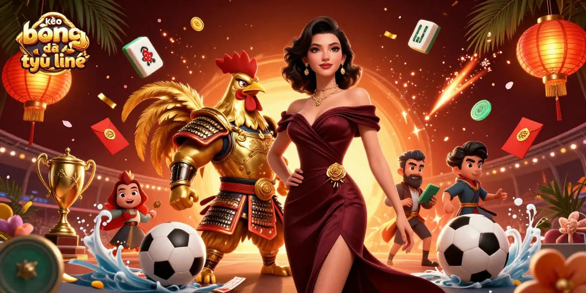Engage in kèo bóng đá trực tuyến with a striking 3D illustration showcasing sports betting elements.